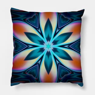 Modern Mandala Floral Abstract Pattern Pillow