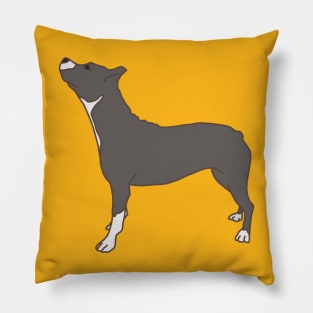 pit bull pocket tee Pillow