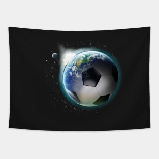 Fußballplanet Erde Tapestry