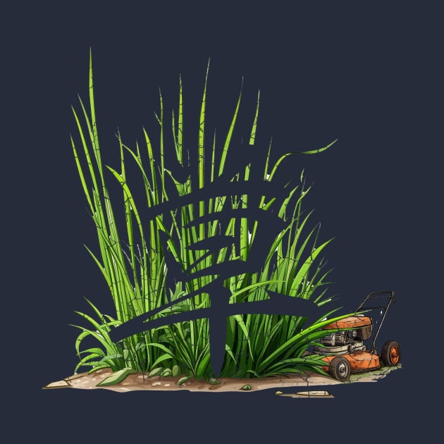 Lawnmower In Grass by Alpis Inspired