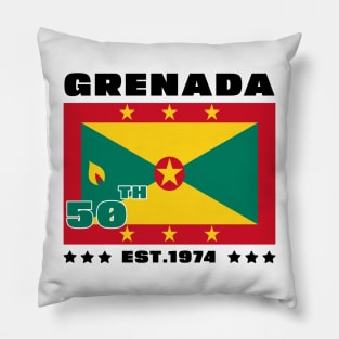 Grenada 50th Independence Day Grenadian Pride Grenada Flag Pillow