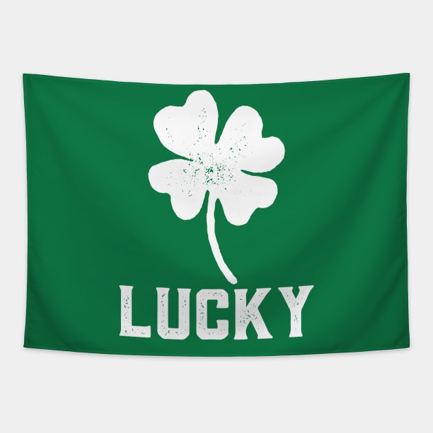 Lucky 4-Leaf Clover for This St. Patrick's Day Tapestry by Contentarama