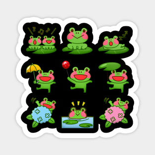 Halloween Frog Dancing Party Magnet