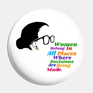 RBG quote Pin