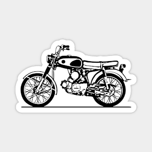 S90 Motorcycle Sketch Art Magnet