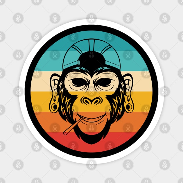 Vintage Reggae Monkey Magnet by Dojaja