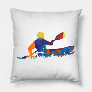 Abstract Kayak Art Pillow