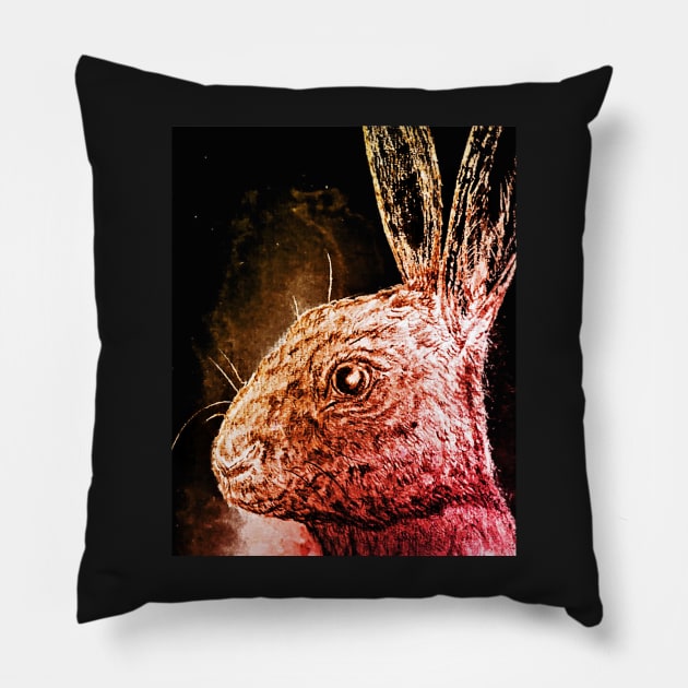 Cottontail pattern print Pillow by YollieBeeArt