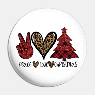 Christmas Peace and Love Pin