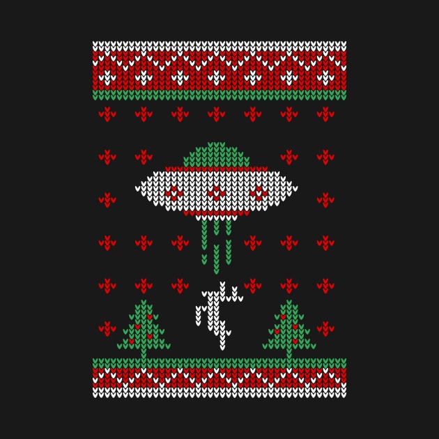 UFO Ugly Christmas Sweater by ChicGraphix