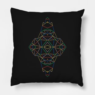 Ab Dotted Color Lines B Pillow