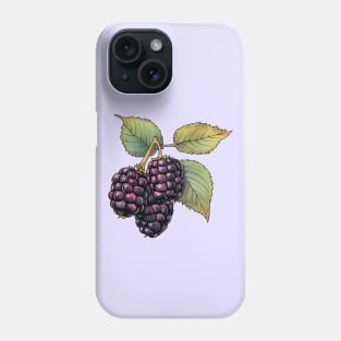 Blackberries Art Phone Case