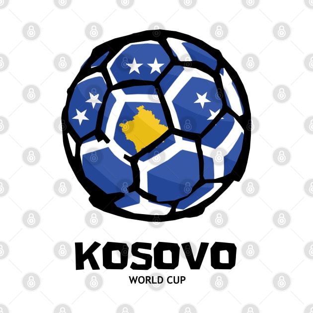 Kosovo Football Country Flag by KewaleeTee