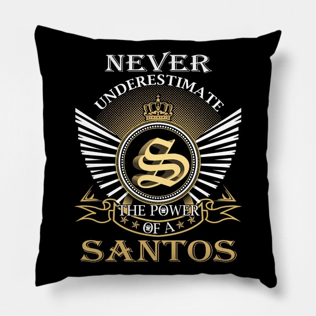 Never Underestimate SANTOS Pillow by Nap