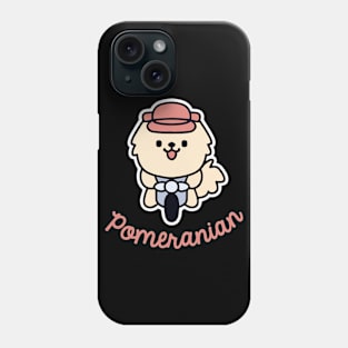 Pomeranian Dog Vintage Biker Dog Owner Retro Funny Dog Phone Case