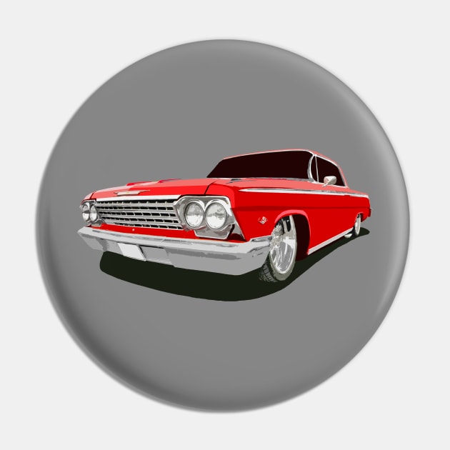 1962 Chevy Impala - stylized color Pin by mal_photography