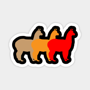 Colourful Alpaca Magnet