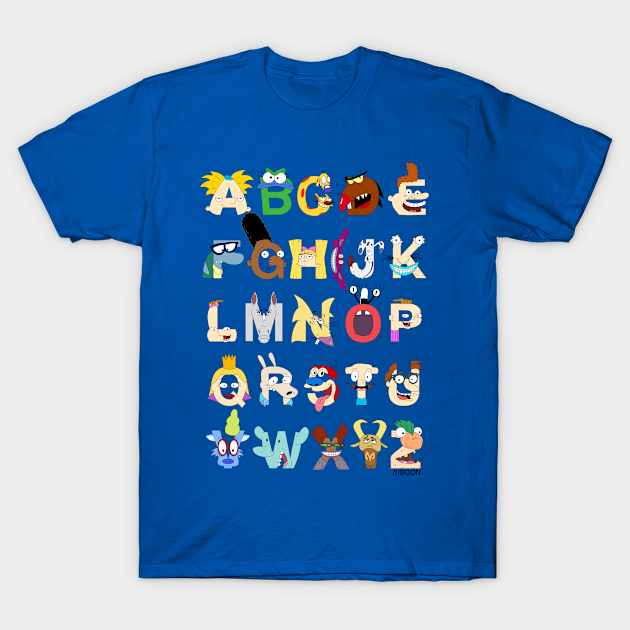 Nickelodeon Alphabet - Nickelodeon - T-Shirt | TeePublic