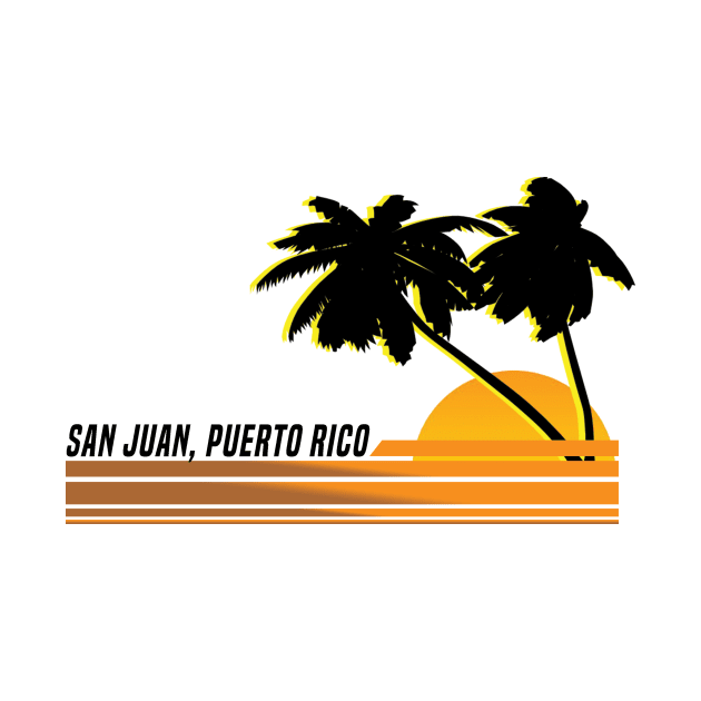 San Juan Puerto Rico Isla Verde Beach Ocean Park by PuertoRicoShirts