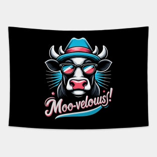 Moo-- Vellous! Funny Cow lover Tapestry