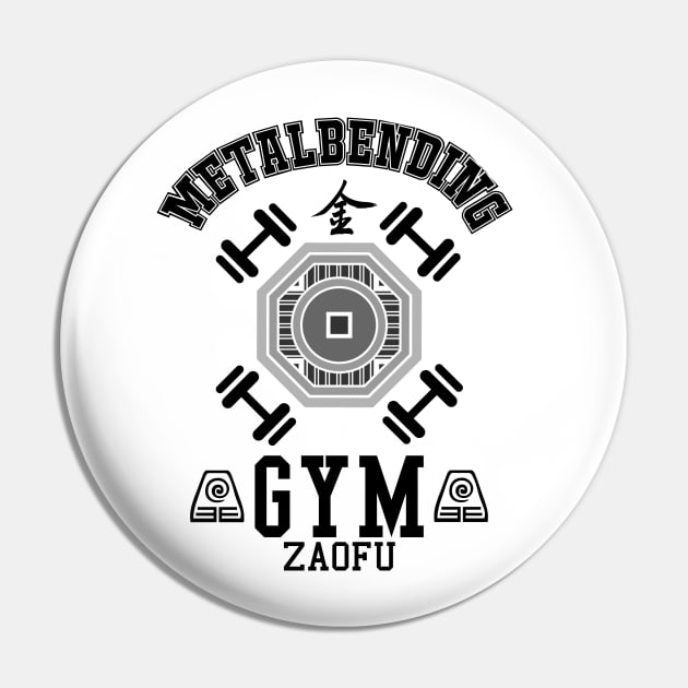 Metalbending Gym Pin by Silentrebel