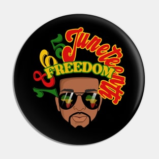 1865, Juneteenth, Freedom, Black Man Pin