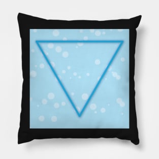 Blue Water Alchemy Symbol Pillow