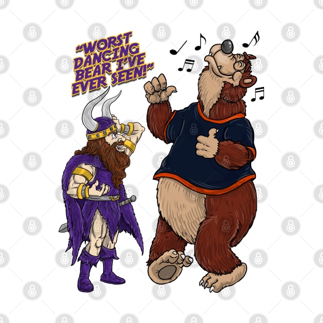 Minnesota Vikings Fans - Kings of the North vs Dancing Cubbies by JustOnceVikingShop