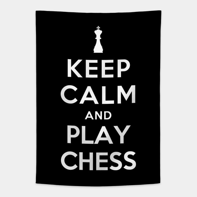 Keep Calm and Play Chess Tapestry by YiannisTees