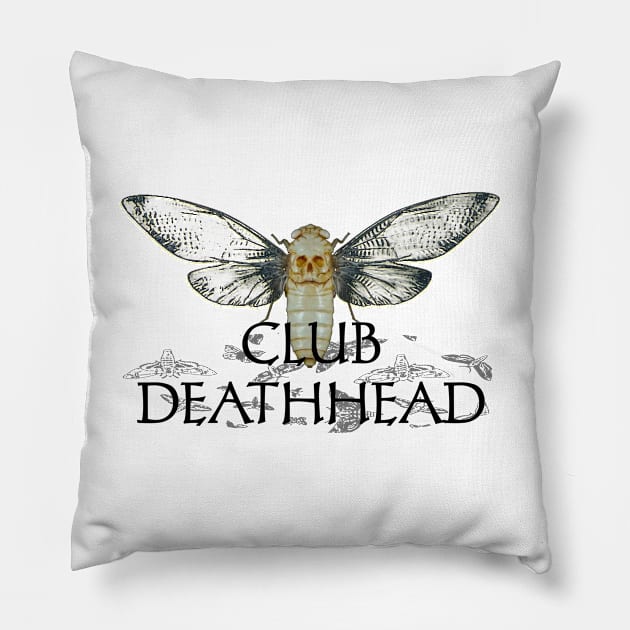 Club Death Head Pillow by Evidence of the Machine