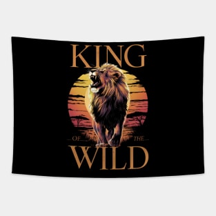 Lion With Words: King of the Wild (b) Tapestry
