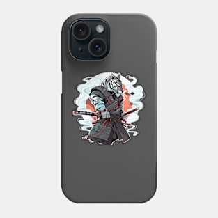 samurai tiger Phone Case