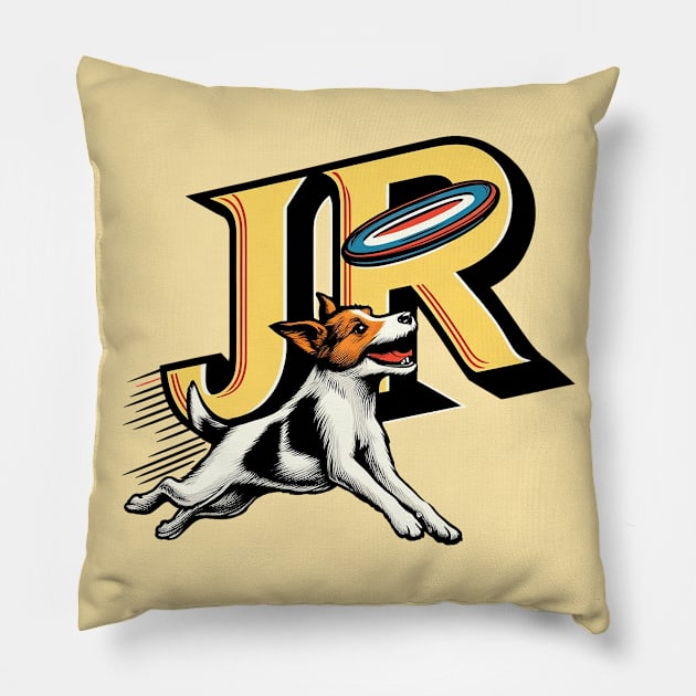 JR Jack Russell Pillow by Sideways Tees