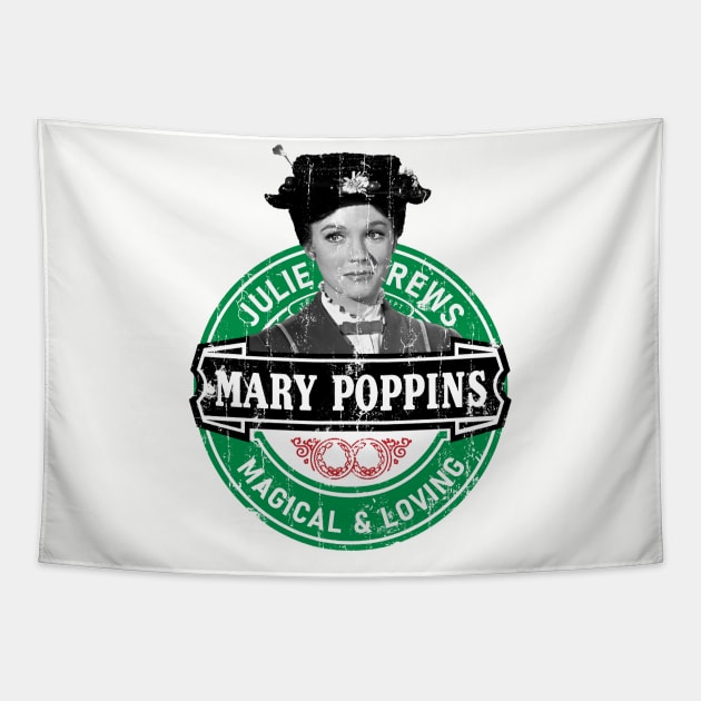 Retro Vintage Aesthetic HQ - Mary poppins 1964 Tapestry by modar siap