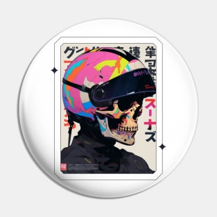 Skull Racer Pin