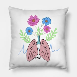 RT Floral Lungs Pillow