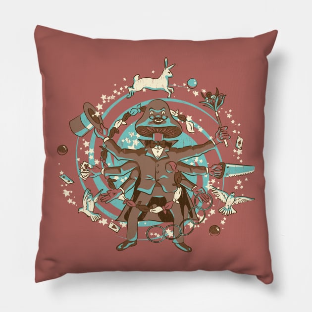 Magic Mushroom Pillow by Made With Awesome