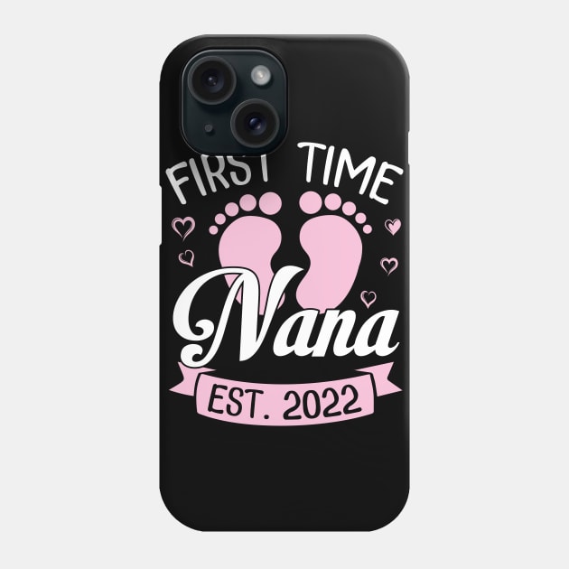 Baby Feet Heart Happy To Me Grandma First Time Nana Est 2022 Phone Case by bakhanh123