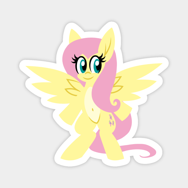 Standing Fluttershy Magnet by Tridashie