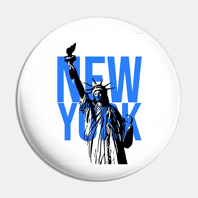 New York Liberty Pin by Salvesad