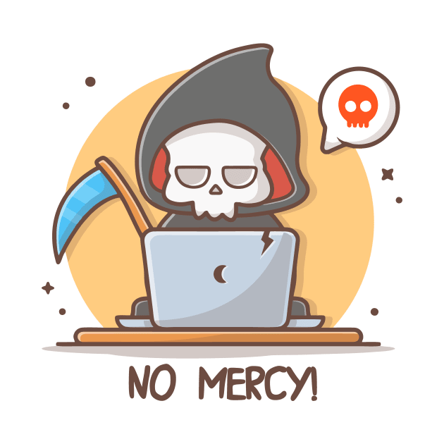 No Mercy Skull by PutOnAHappyFace