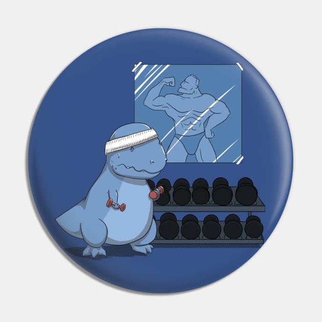 Trex Gym Pin by PopShirts