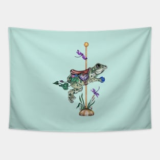 Carousel Frog Tapestry