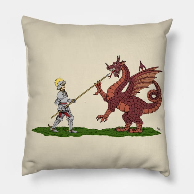 15th Century Saint George Pillow by AzureLionProductions