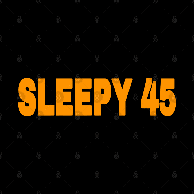 Sleepy 45 - Orange - Back by SubversiveWare