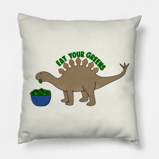 Eat Your Greens Dino Pillow