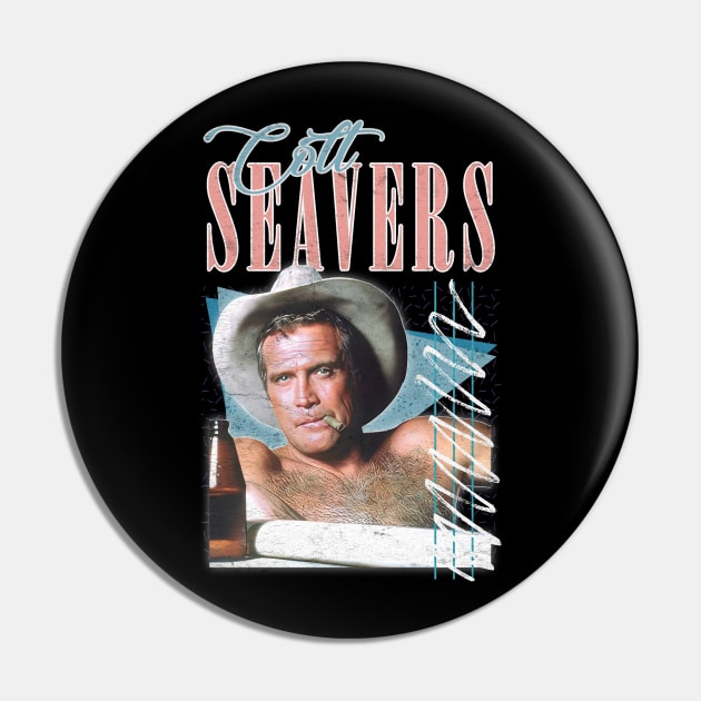 Colt Seavers / 80s TV Retro Design Pin by DankFutura