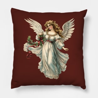 Vintage Retro Christmas Angel Pillow