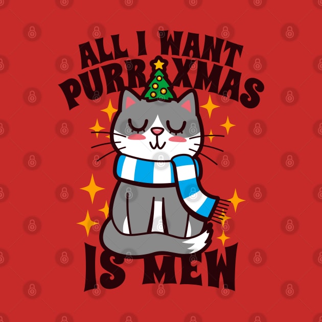 Funny Cute Christmas Song Inspired Cute Kawaii Cat Gift For Cat Lovers by BoggsNicolas