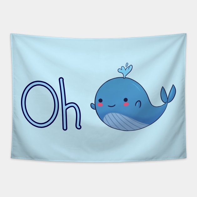 Oh Whale Tapestry by ColonelBaconBits